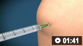 Aspiration and injection of the knee: animated demonstration