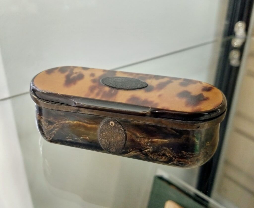 Snuffbox on display